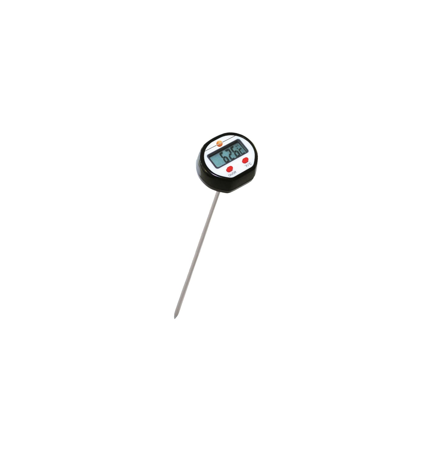 Mini penetration thermometer with extended probe shaft